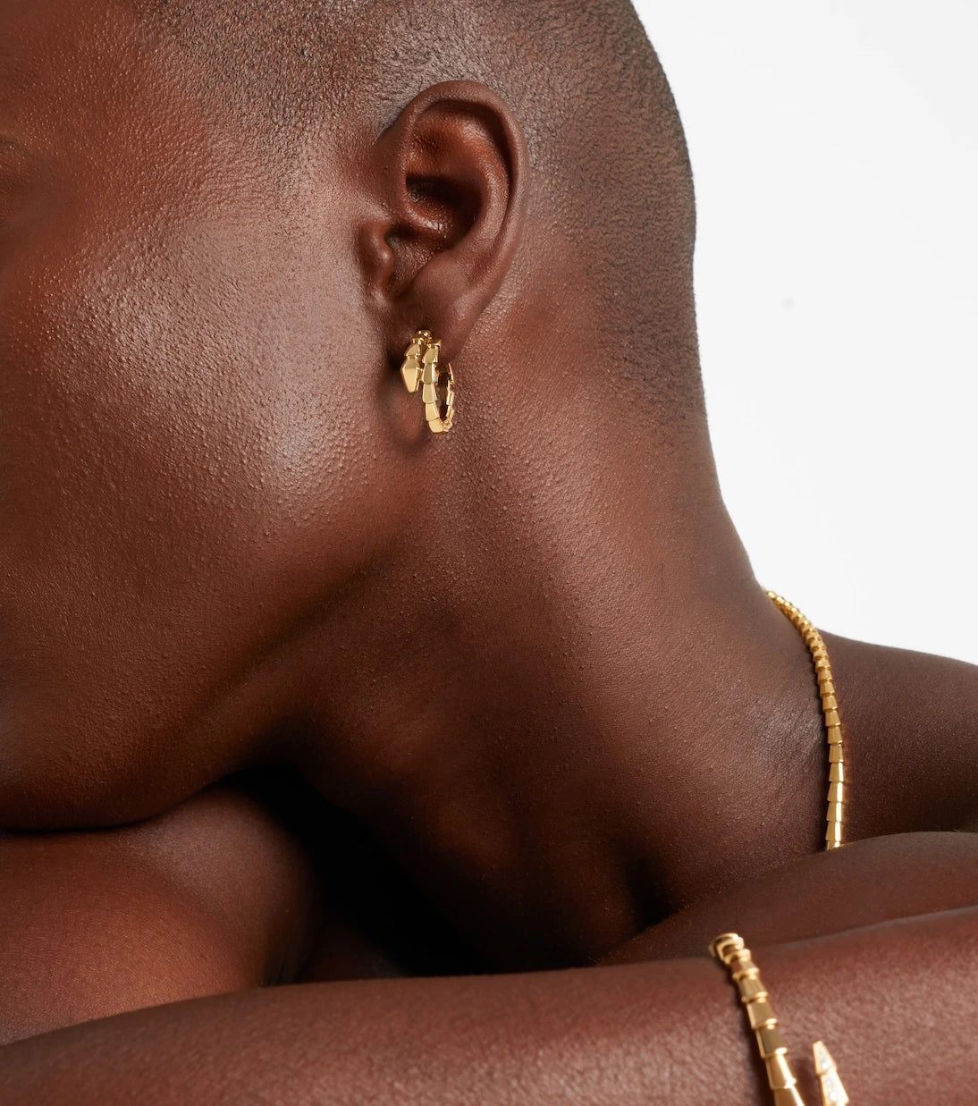 Bvlgari - Serpenti Viper 18kt gold earrings