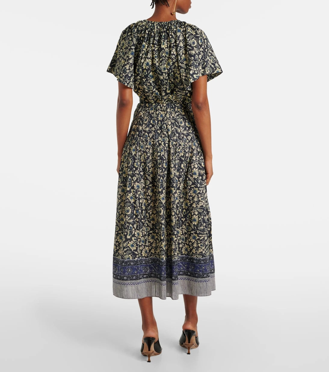 Ulla Johnson - Avia pleated cotton-blend midi skirt