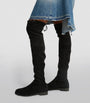 Stuart Weitzman Black Suede Lowland Bold Boots 40