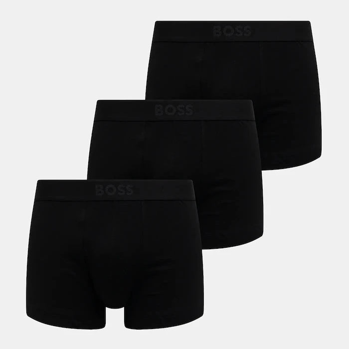 BOSS erkek pamuklu elastan boxer Trunk 3P BOSS ONE 3’lü