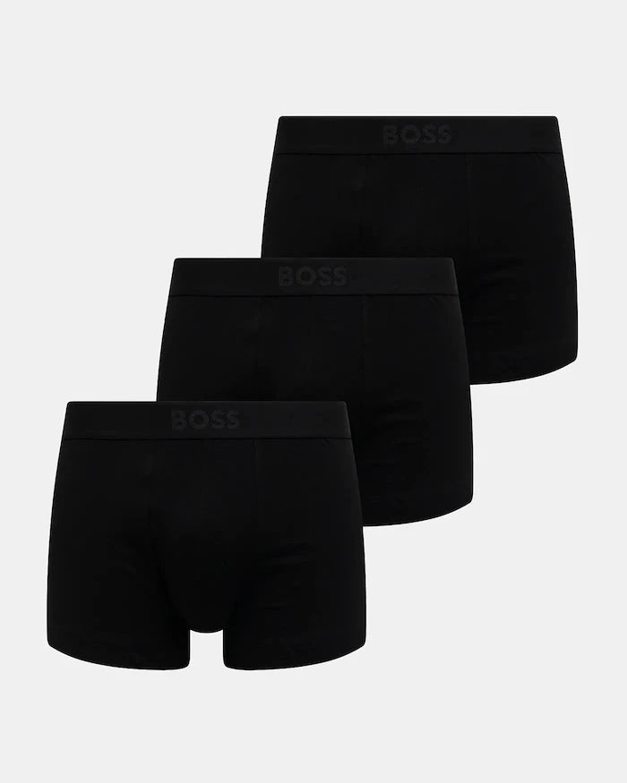 BOSS erkek pamuklu elastan boxer Trunk 3P BOSS ONE 3’lü