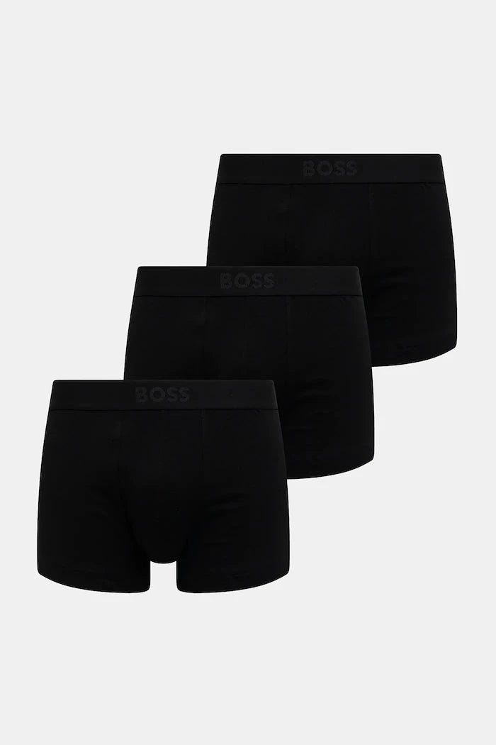 BOSS erkek pamuklu elastan boxer Trunk 3P BOSS ONE 3’lü