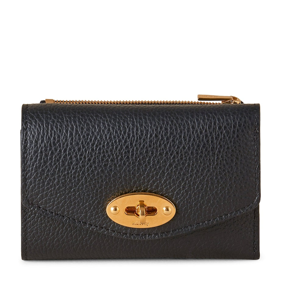 Mulberry Black Leather Folded Darley Wallet