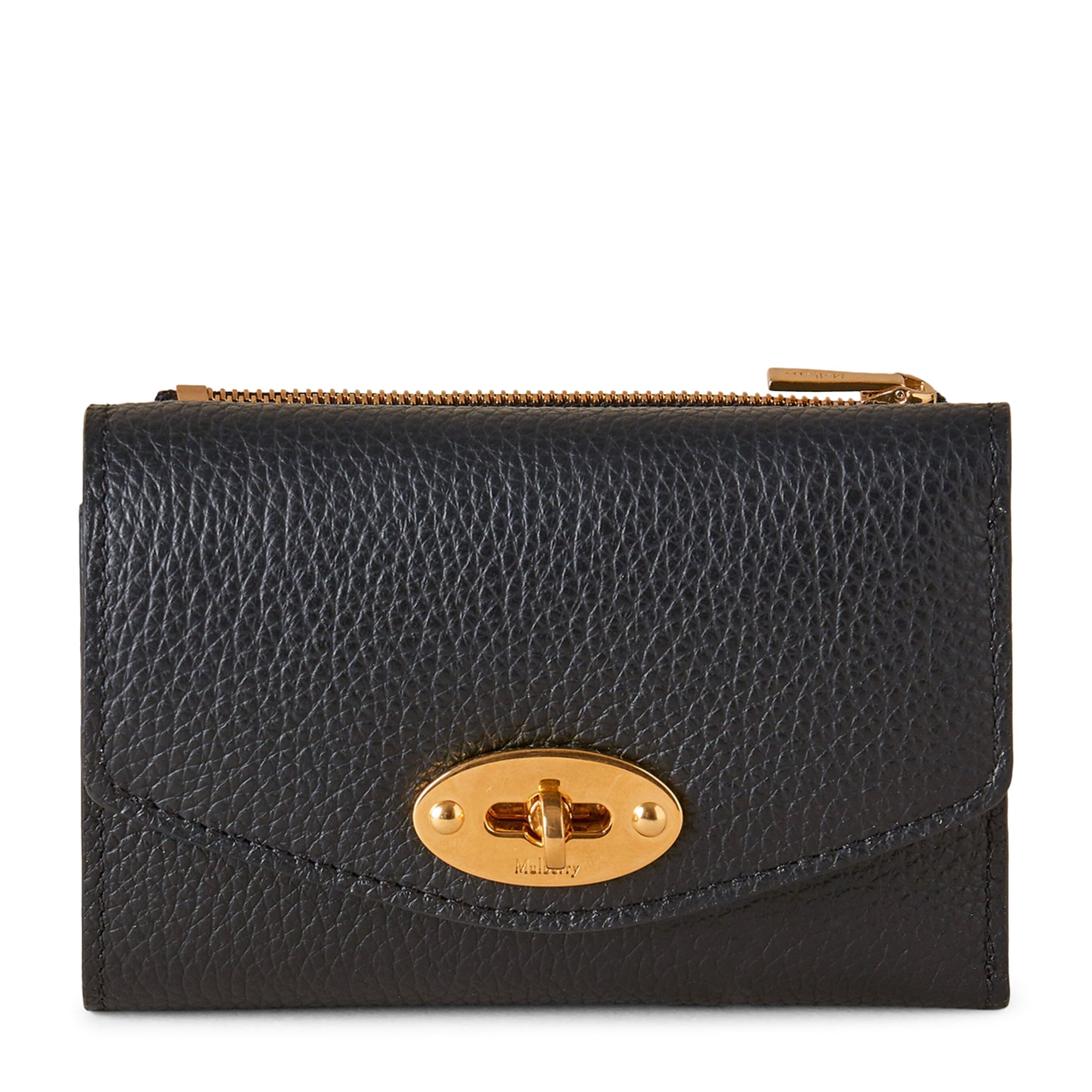 Mulberry Black Leather Folded Darley Wallet