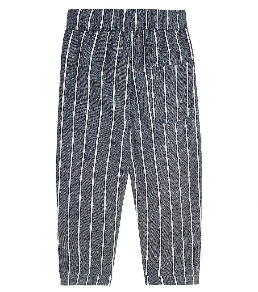 Donsje - Baby Mink striped cotton and linen pants