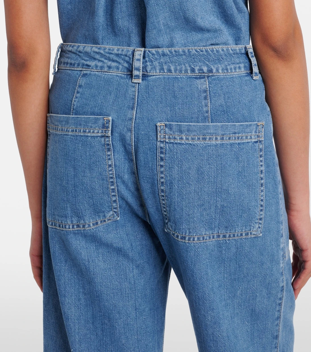 Velvet - Farah cropped barrel-leg jeans