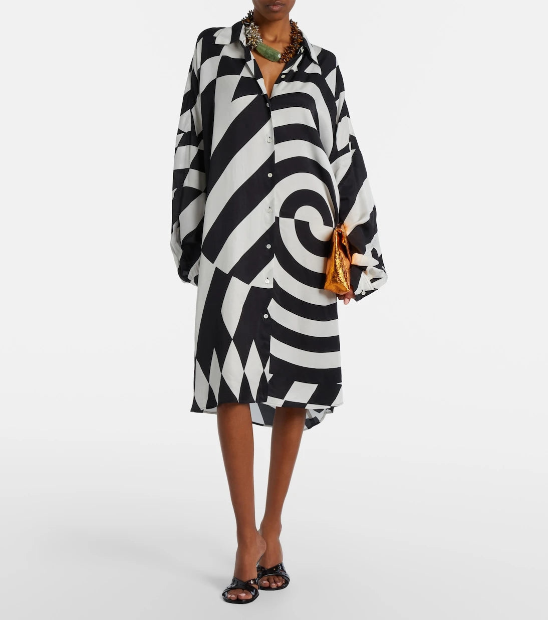 Dries Van Noten - Printed shirt dress