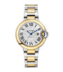 Cartier Yellow Gold and Stainless Steel Ballon Bleu de Cartier Watch 33mm