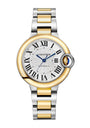 Cartier Yellow Gold and Stainless Steel Ballon Bleu de Cartier Watch 33mm