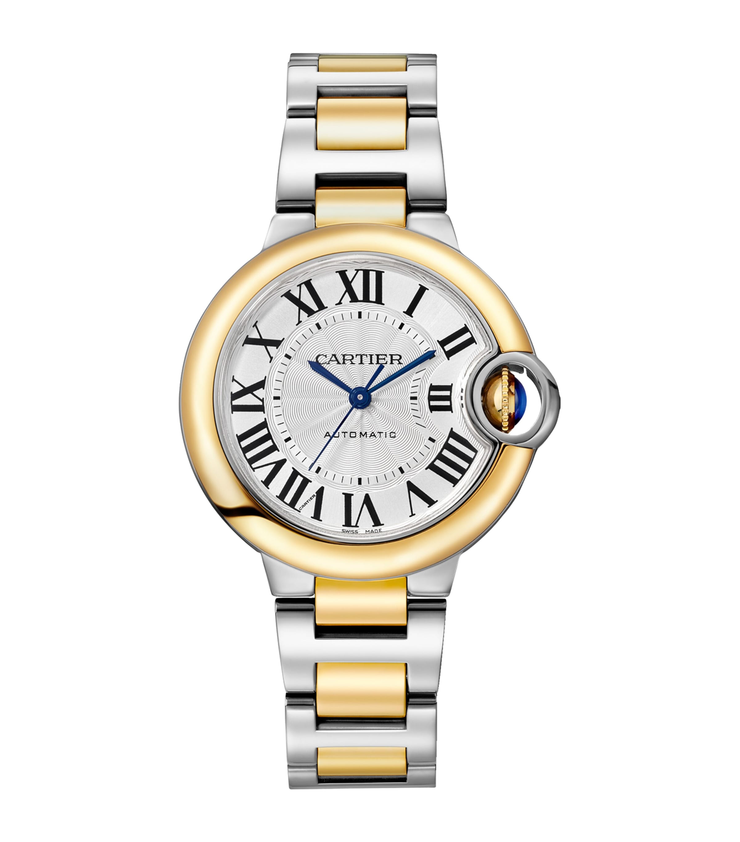 Cartier Yellow Gold and Stainless Steel Ballon Bleu de Cartier Watch 33mm