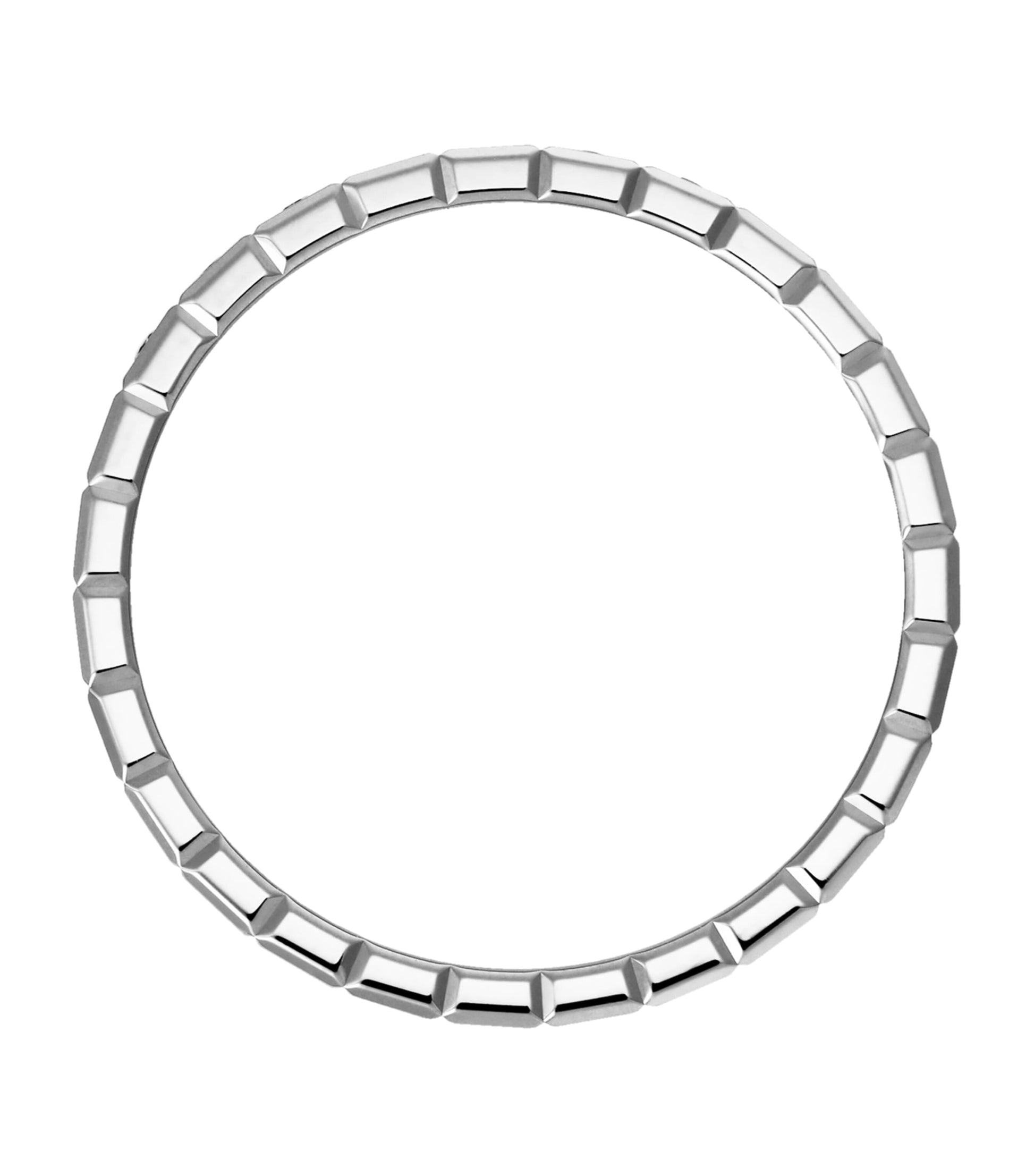 White Gold and Diamond Ice Cube Ring