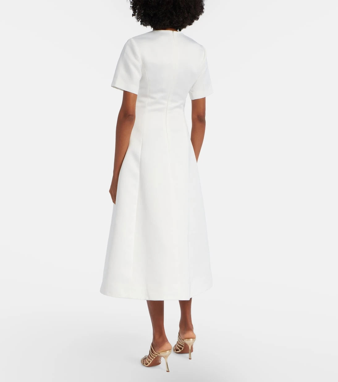 Leo Lin - Caroline floral-appliqué midi dress