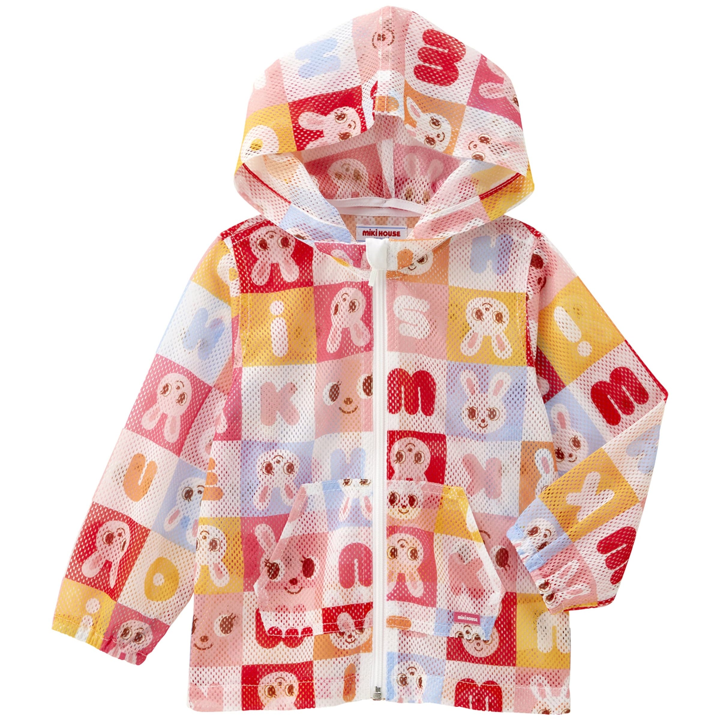 Miki House Mesh Bunny Print Jacket (2-5 Years)