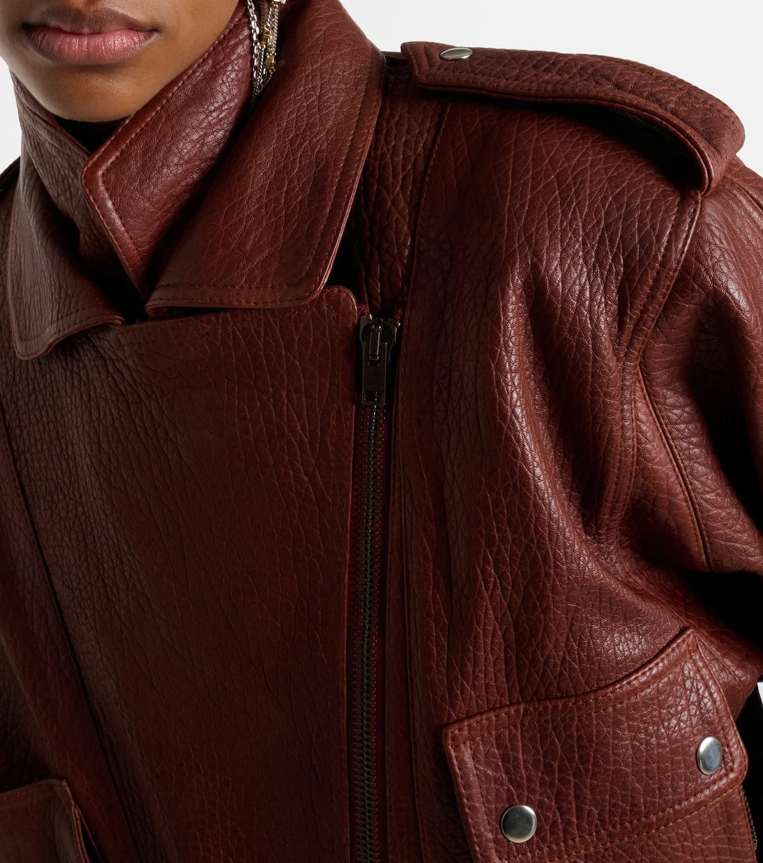 Isabel Marant - Aneli leather bomber jacket