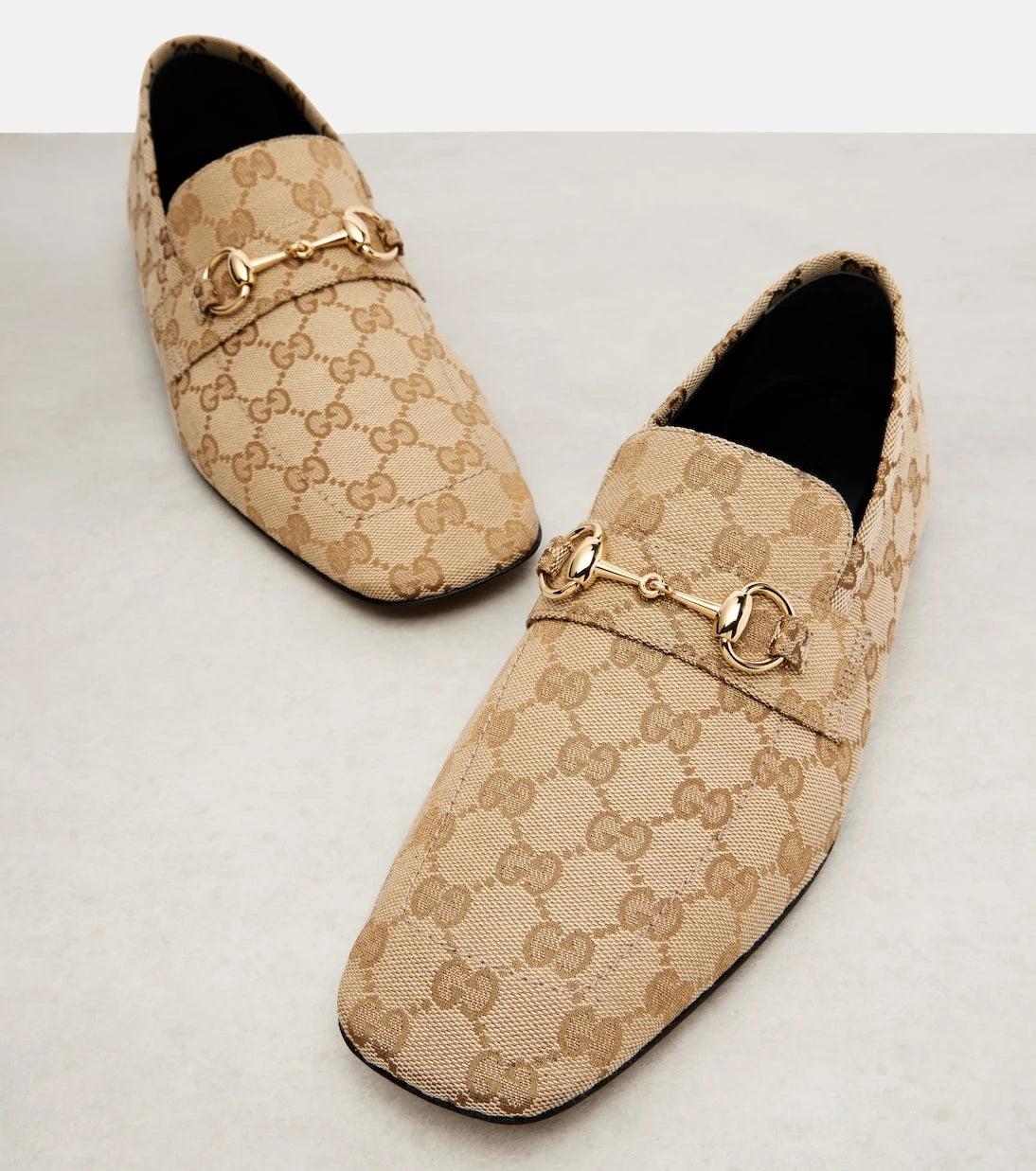 Gucci - Horsebit GG Canvas loafers