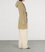 Burberry Beige Wool Reversible Hooded Wrap Coat