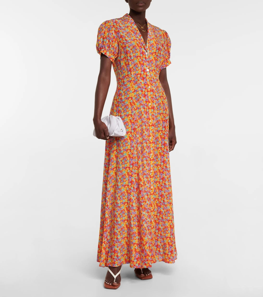 Caroline Constas - Bel floral silk crêpe maxi dress