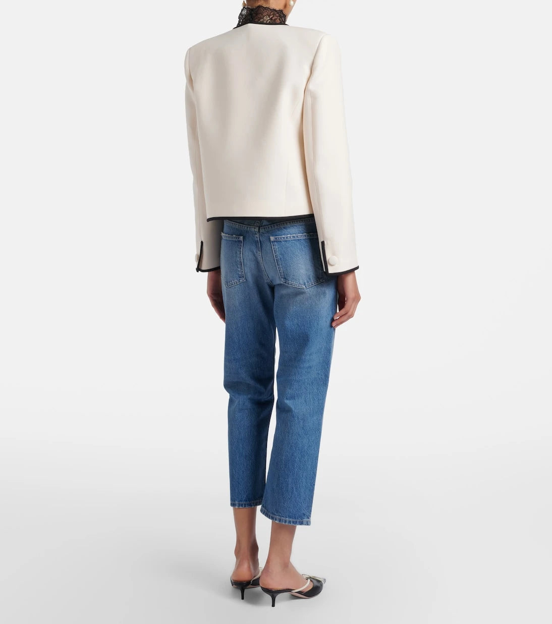 Valentino - Faded straight jeans