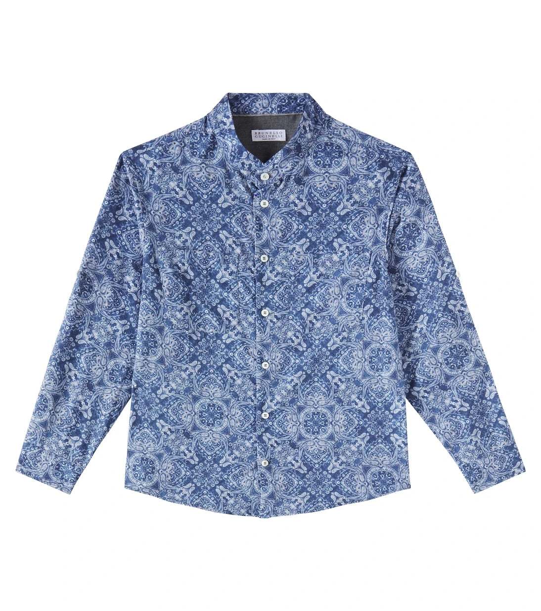 Brunello Cucinelli Kids - Printed cotton shirt