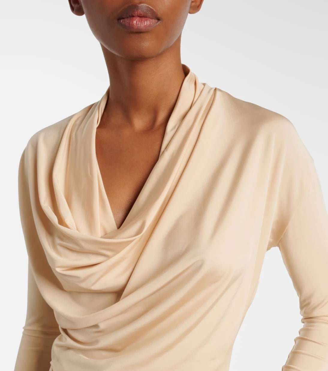 Tove - Fina draped jersey top
