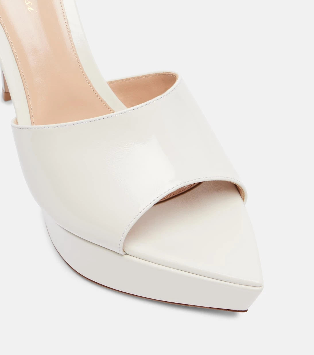 Gianvito Rossi - Dasha 85 patent leather platform mules
