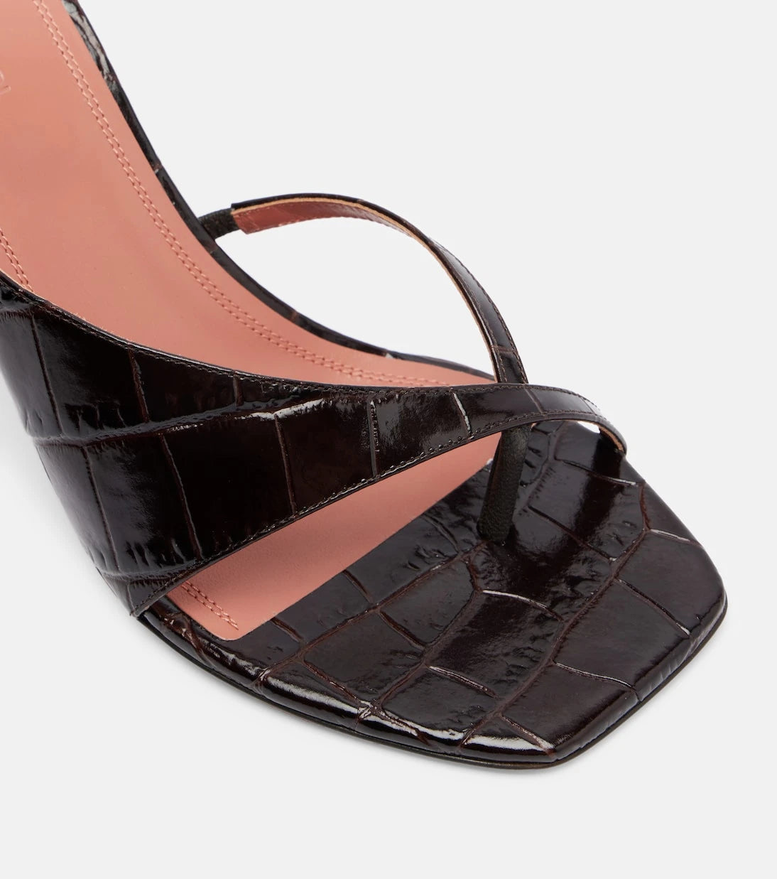 Amina Muaddi - Shiona croc-effect leather mules