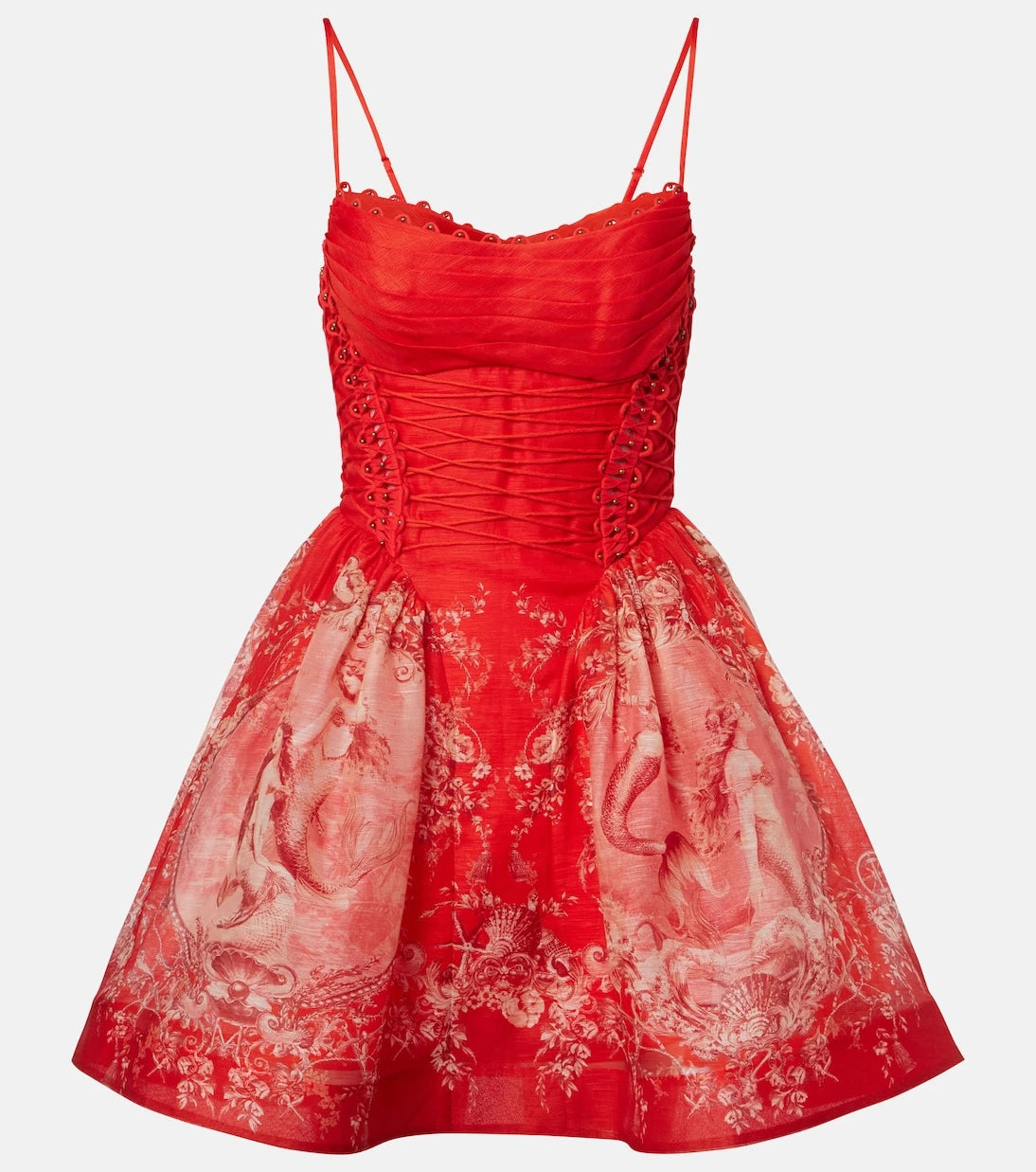 Zimmermann - Rebellion linen and silk minidress