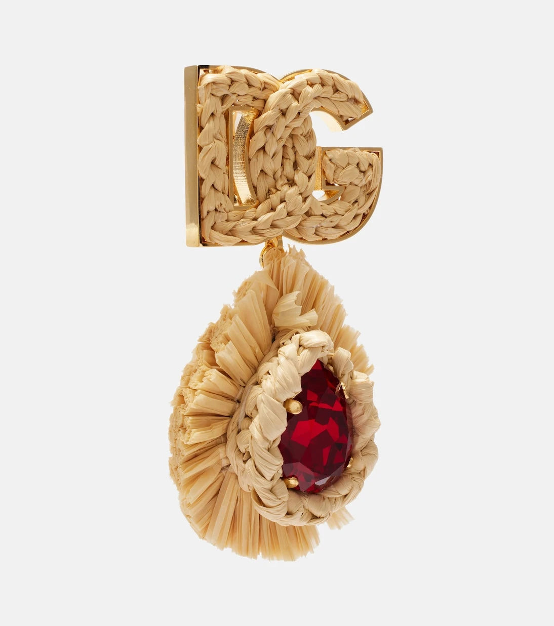 Dolce&Gabbana - DG crystal-embellished clip-on earrings
