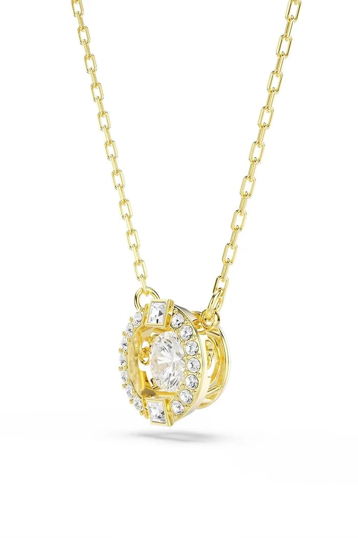 Swarovski altın kaplama kadın kolye, zirkonlu UNA