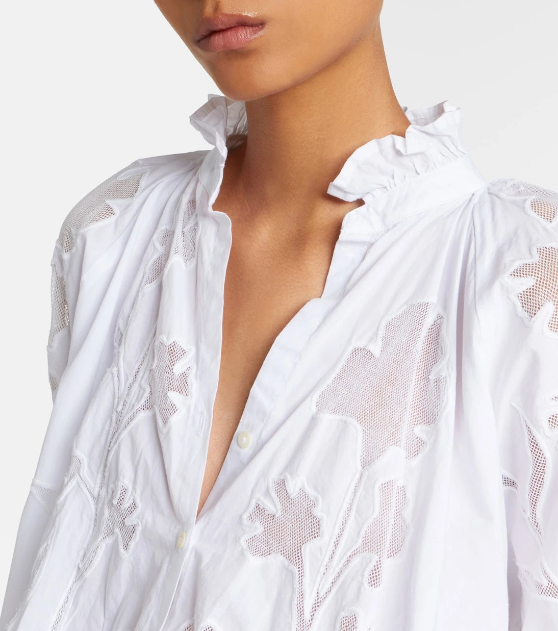 Juliet Dunn - Embroidered cotton minidress