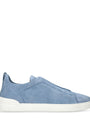 Zegna Suede Triple Stitch Sneakers