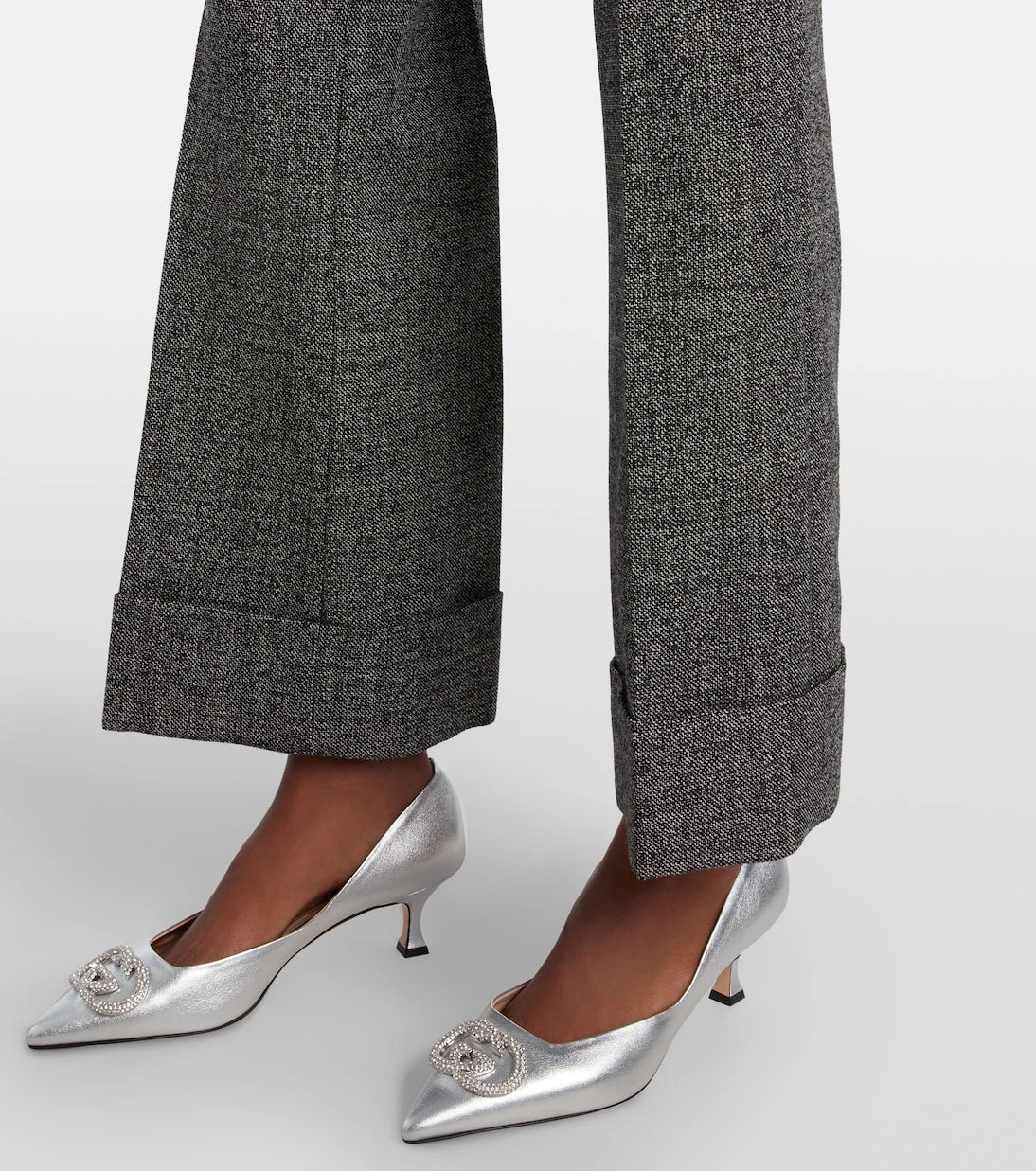 Gucci - High-rise wool straight pants