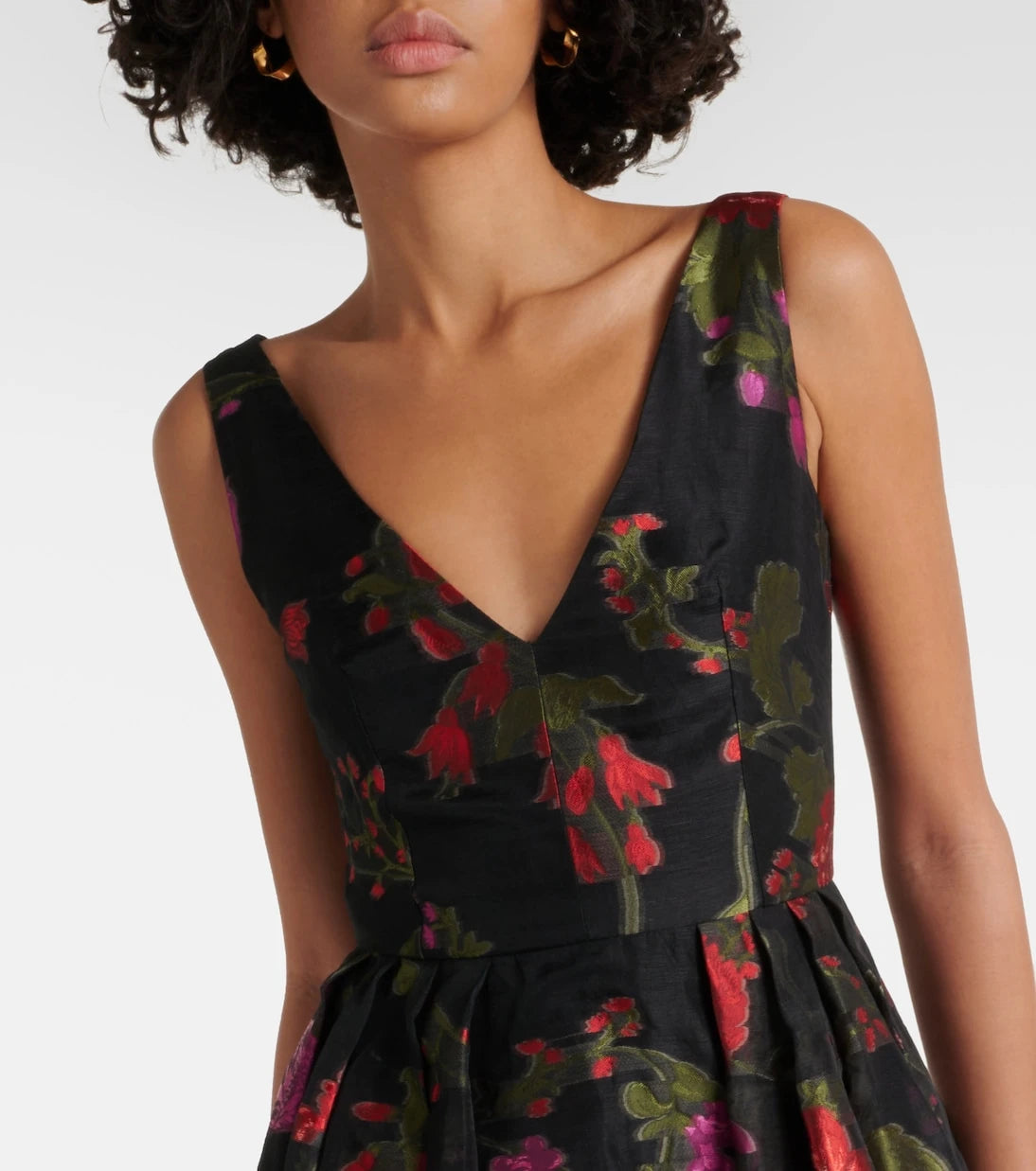 Erdem - Floral organza midi dress