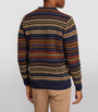 Barbour Wool Fair Isle Sweater NAVY MARL