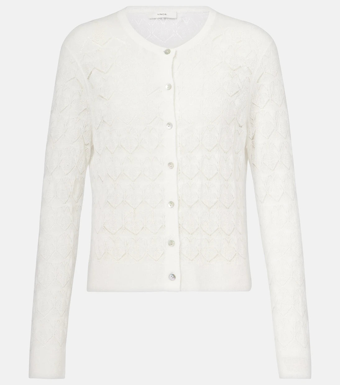 Vince - Pointelle cotton cardigan