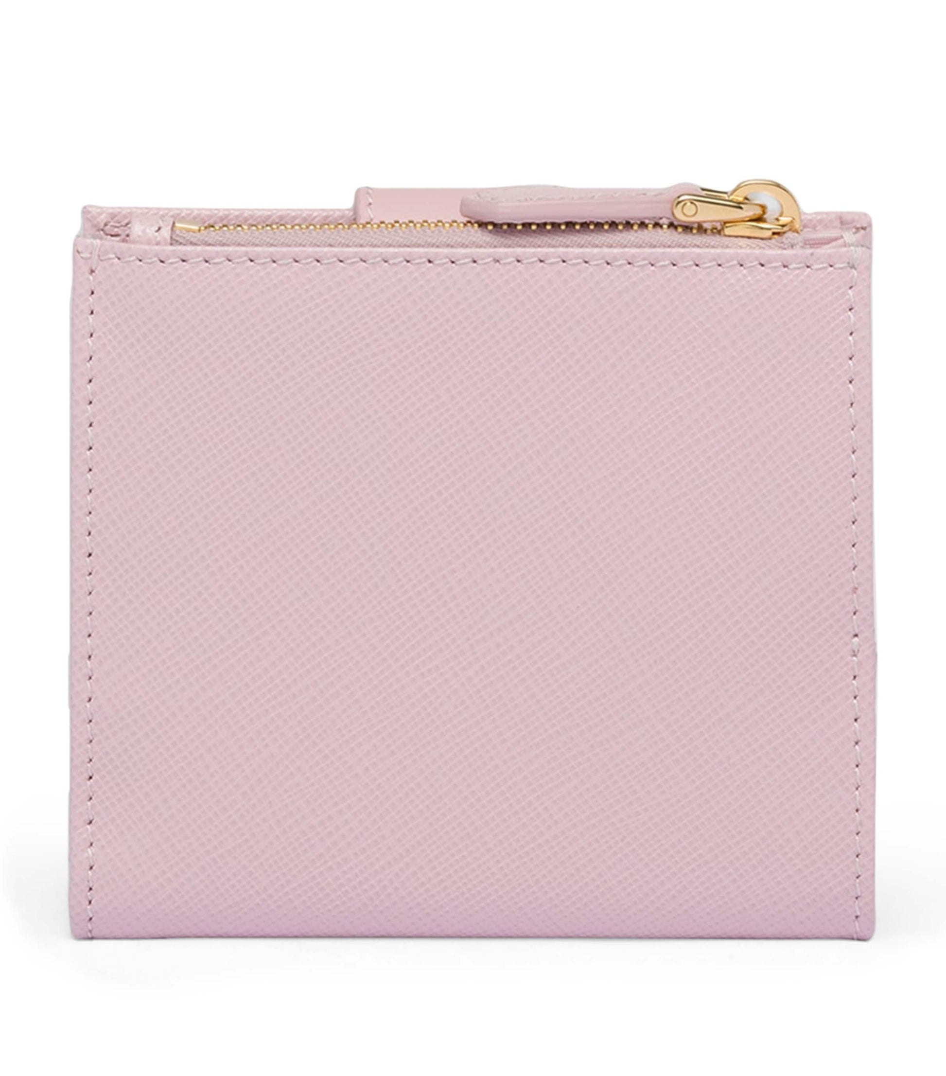 Prada Pink Saffiano Leather Bifold Wallet