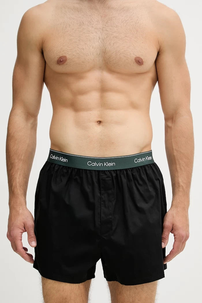 Calvin Klein Underwear erkek pamuklu elastanlı bol boxer 3’lü