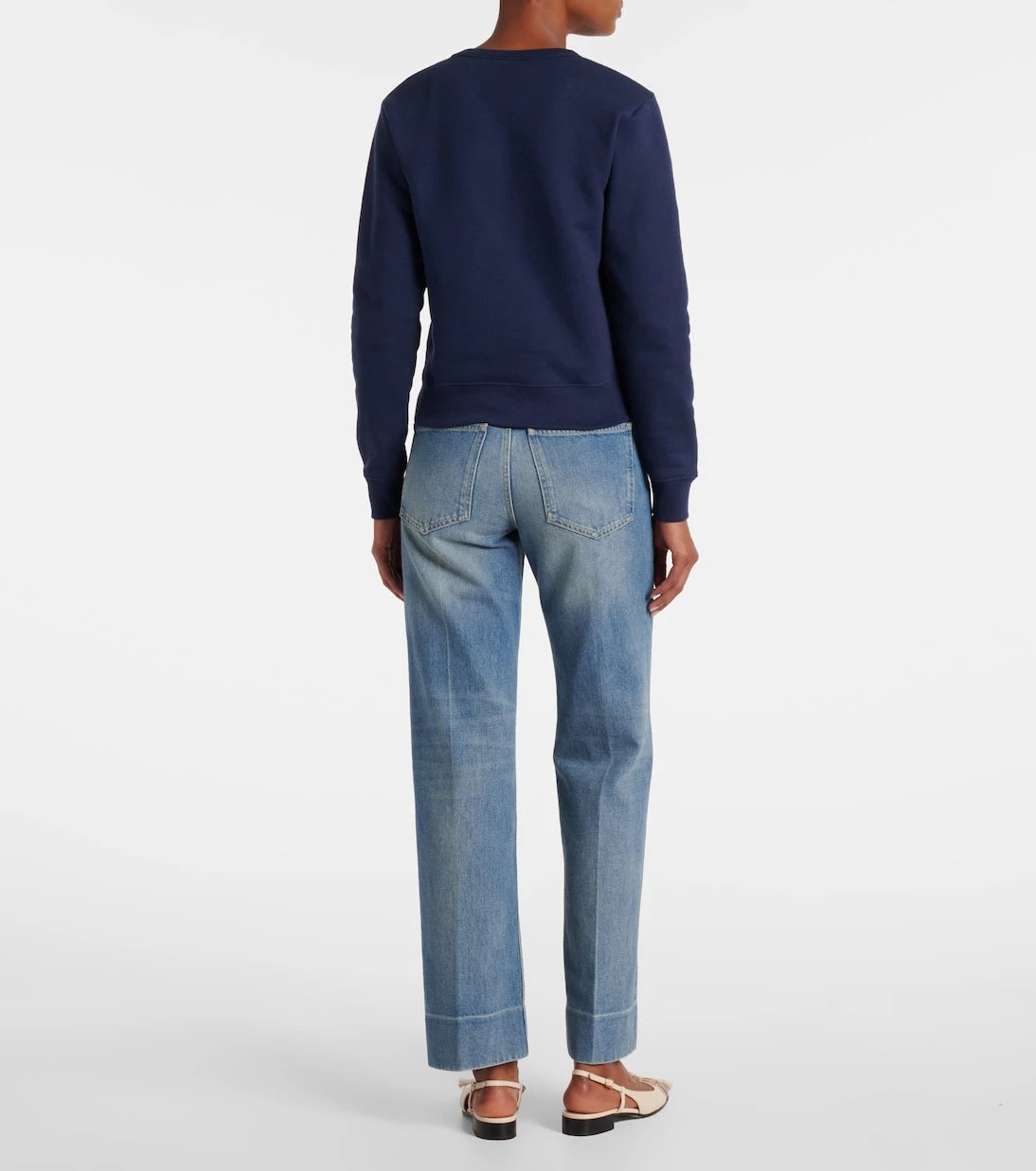 Valentino - Embroidered cotton jersey sweatshirt