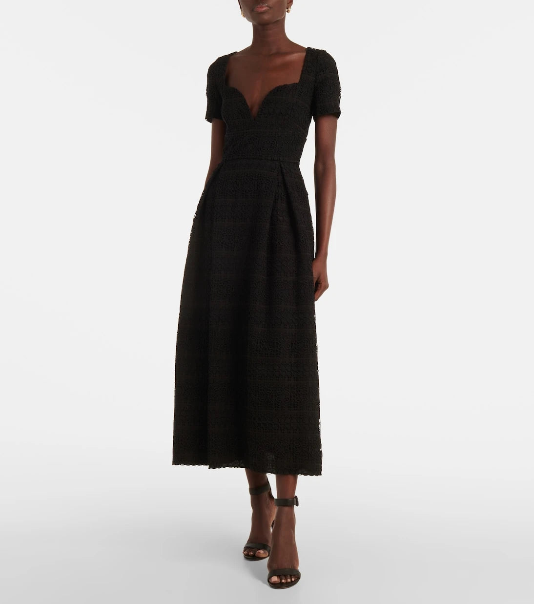Elie Saab - Macramé midi dress