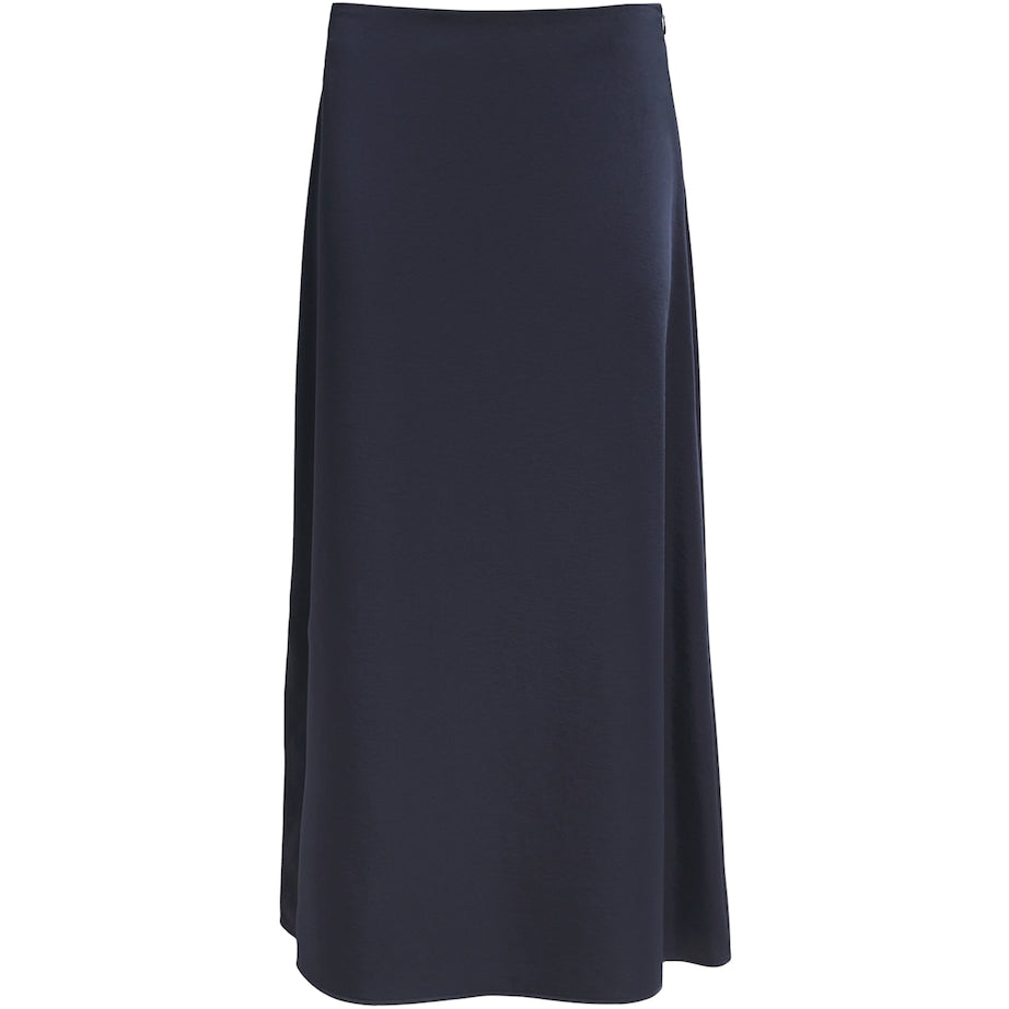Weekend Max Mara Blue Satin Midi Skirt