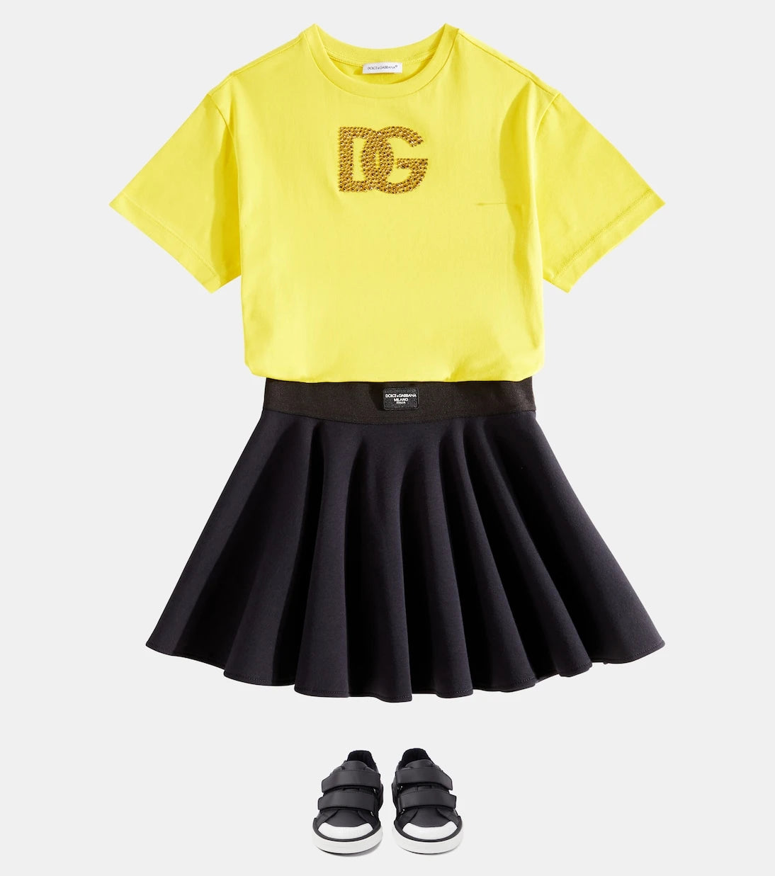 Dolce&Gabbana Kids - تنورة قطنية