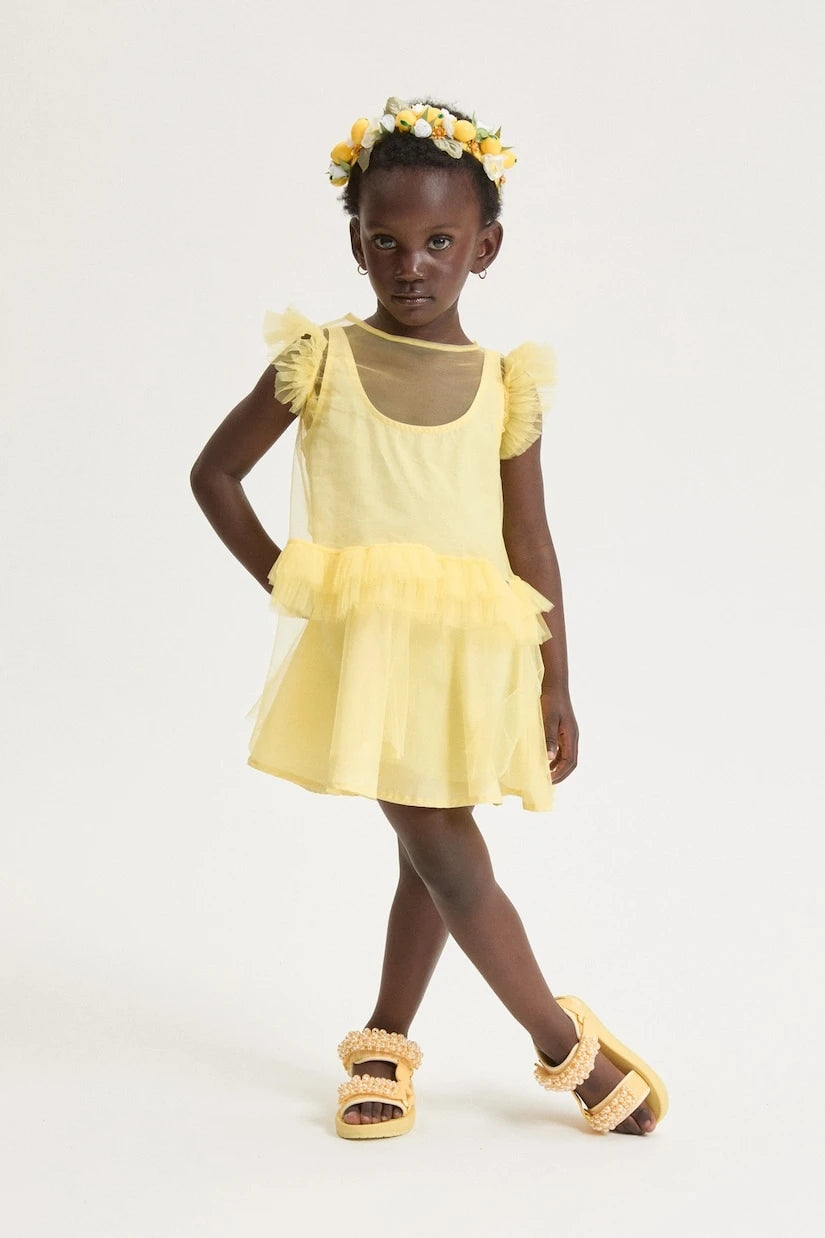 Monnalisa - Ruffled tulle dress