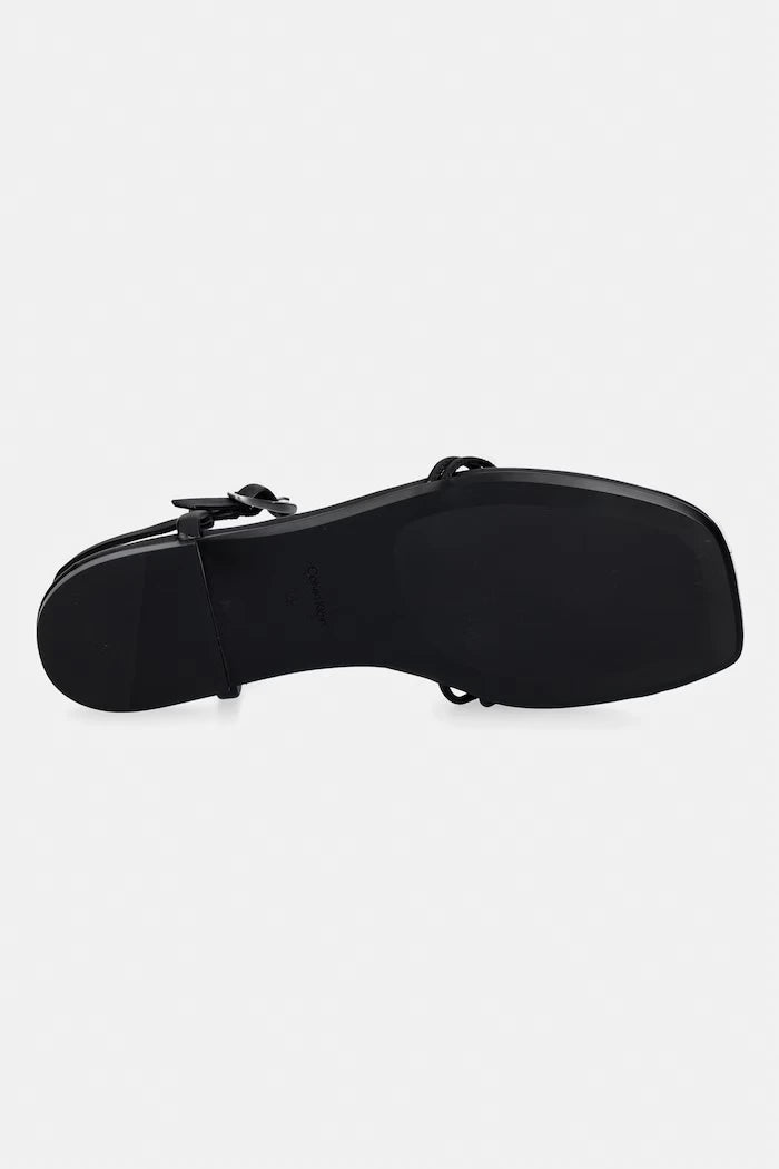 Calvin Klein сандали дамски SQUARE FLAT SANDAL STRAP LTH