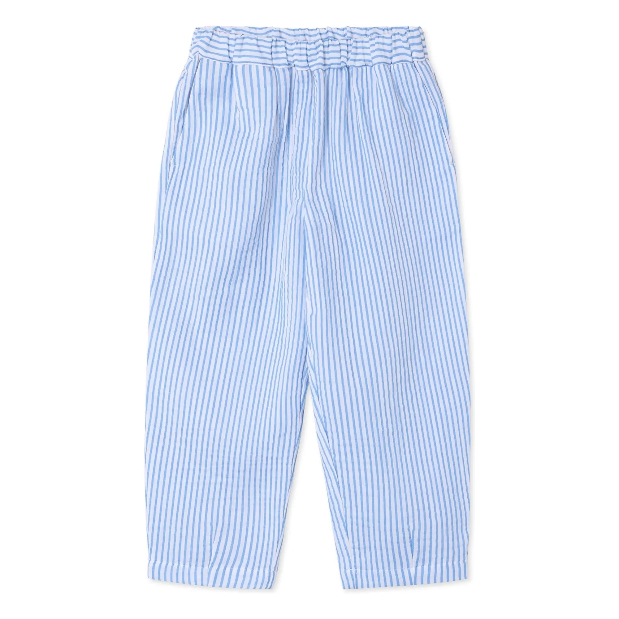 Fliink - Striped Cha Cha Pants | Light blue