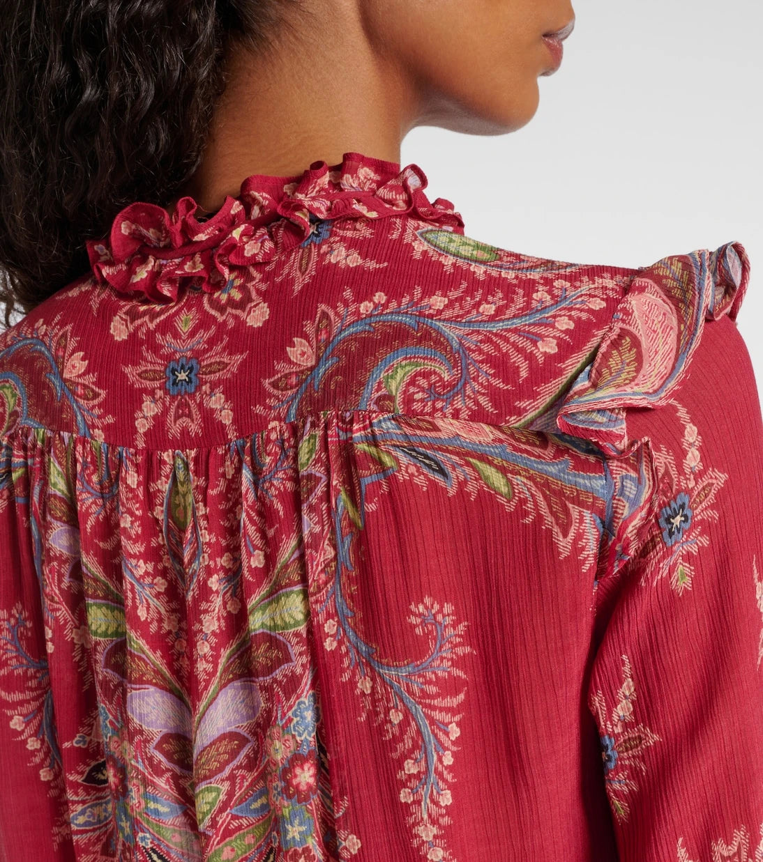 Etro - Printed crepon blouse