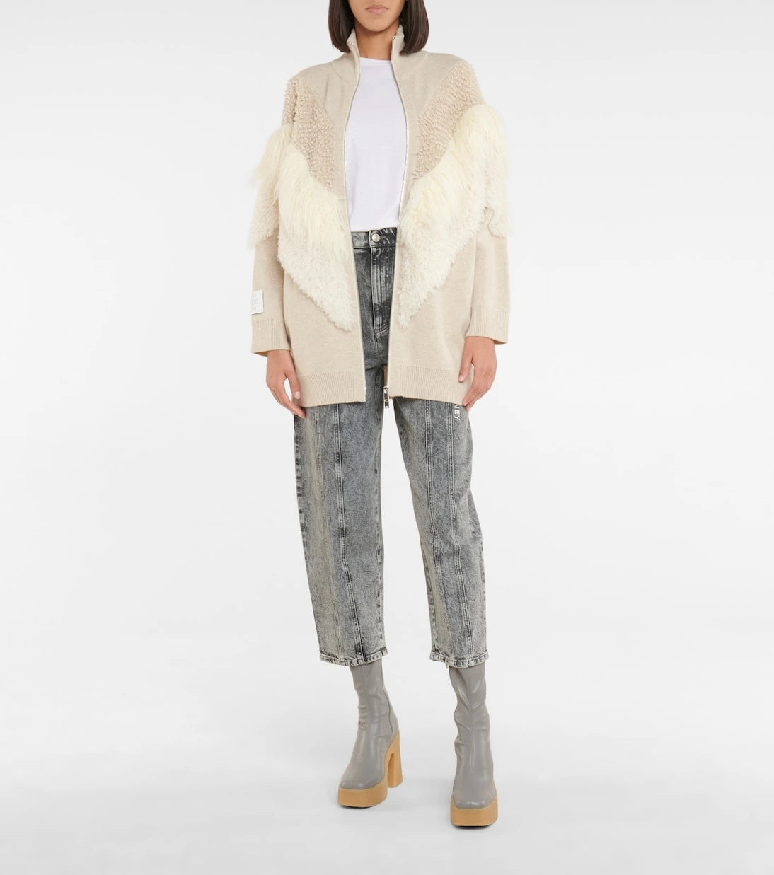 Stella McCartney - High-rise wide-leg jeans