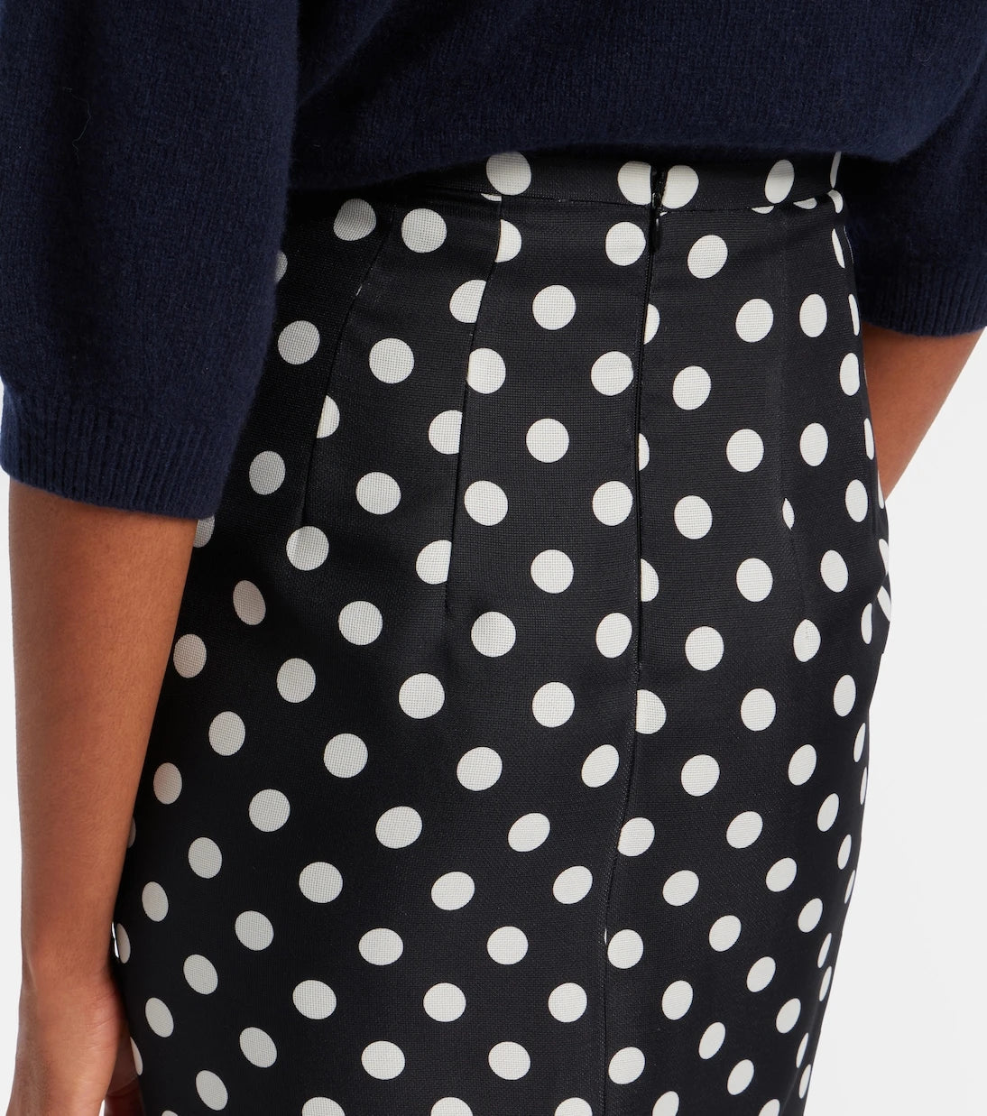 Khaite - Winton polka-dot high-rise silk maxi skirt