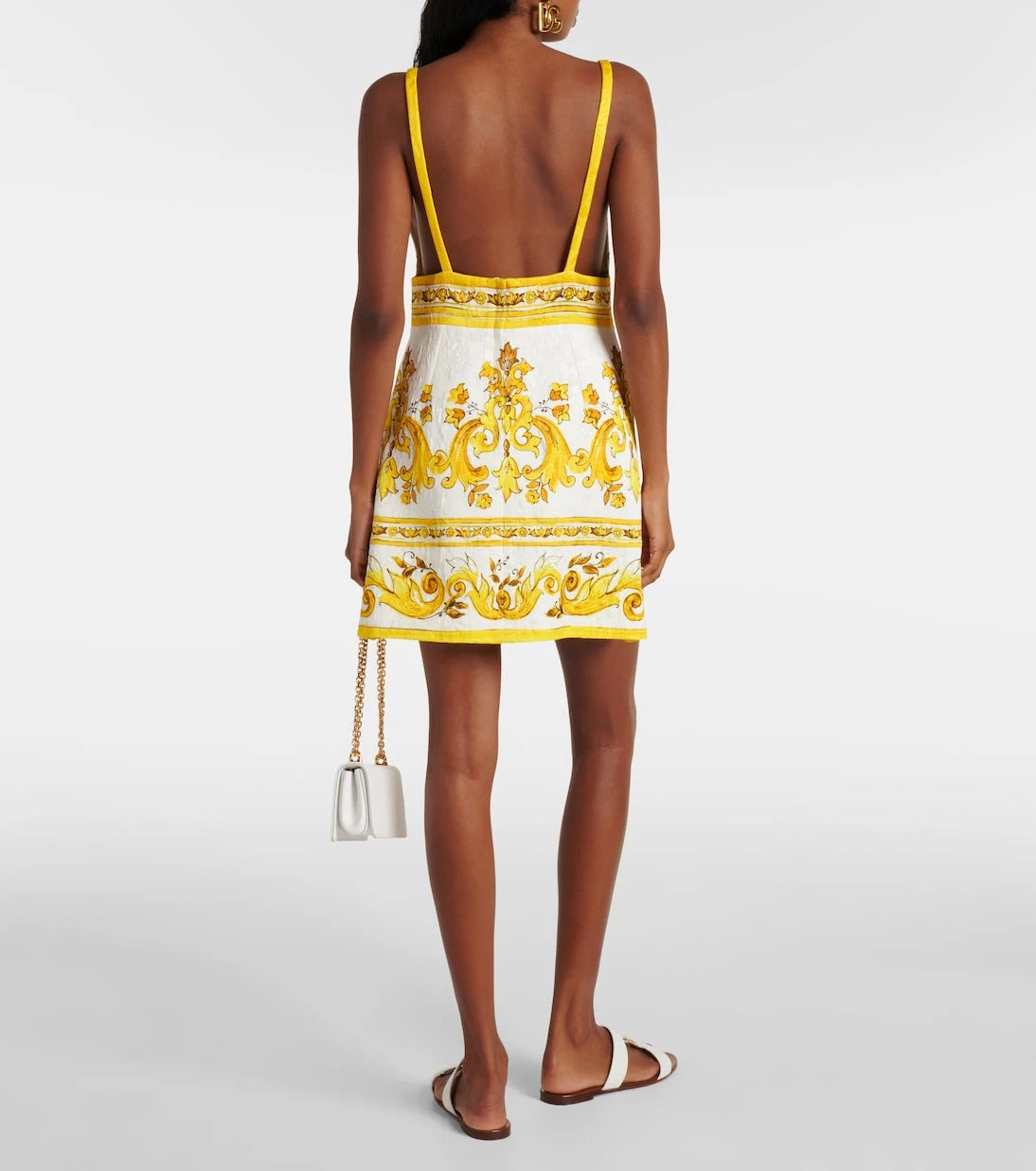 Dolce&Gabbana - Majolica cotton-blend brocade minidress