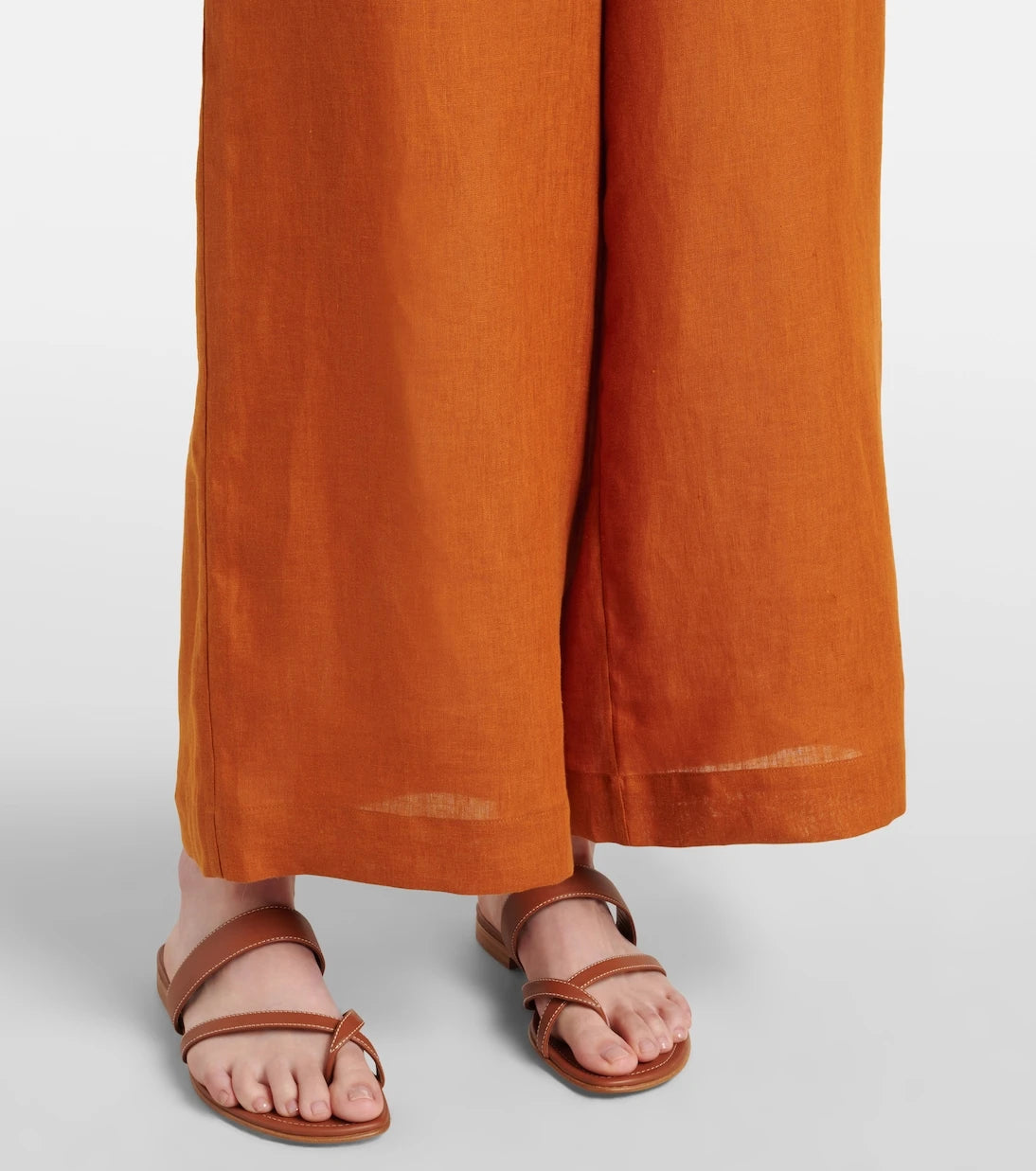 Eres - Select linen wide-leg pants