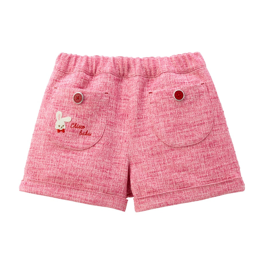 Tweed Embroidered Chieco Shorts (2-7 Years)